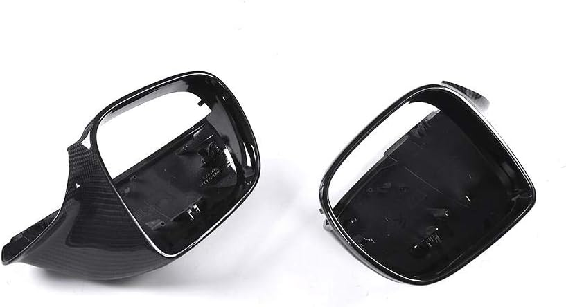 Carbon Fiber Mirror Caps for Audi Q5 SQ5 2009-2017 & Q7 SQ7 2009-2015 Aftermarket Tuning Carbon Fiber Rearview Mirror Covers Side Caps Body Kit (Without Side Lane Assist Hole)
