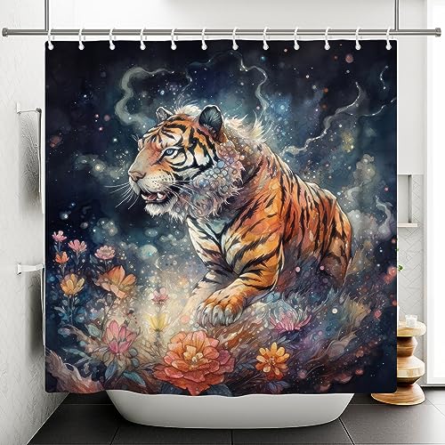 ASDCXZ Tiger Shower Curtain 180x180 cm - Image 4