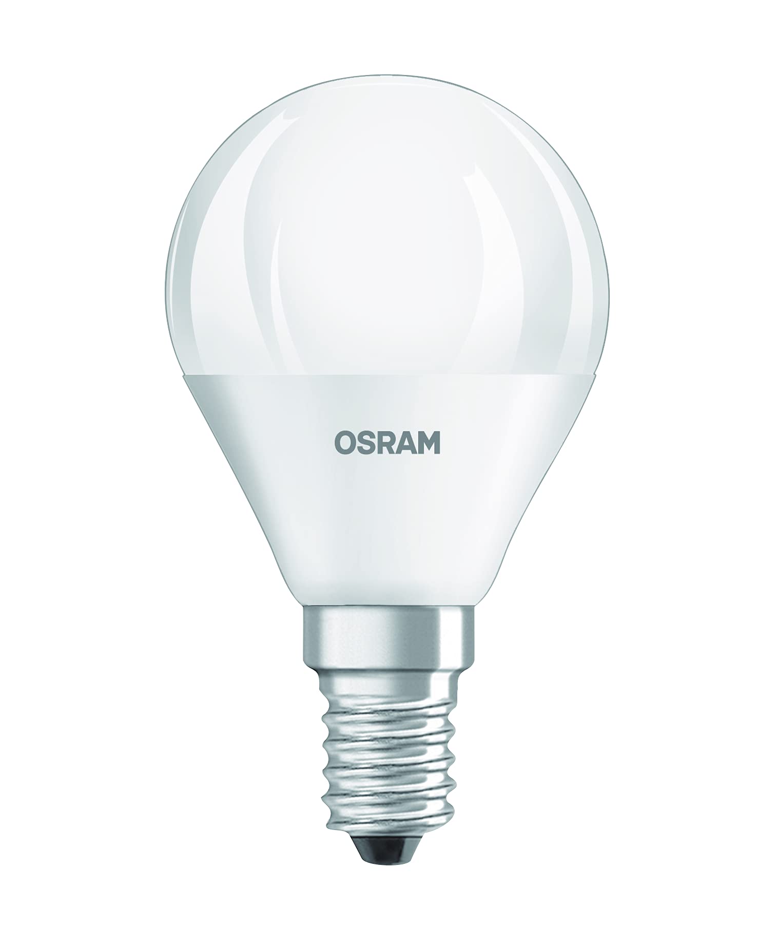 OSRAM LED BASE Classic P40, lampade LED a filamento smerigliato in vetro per base E14, forma di candela, bianco freddo (4000K), 470 lumen, sostituisce le lampadine 40W, scatola di 30 lampade
