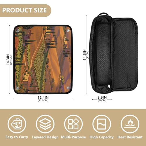 Bolsa de viaje para herramientas de cabello con tapete resistente al calor miniatura 4