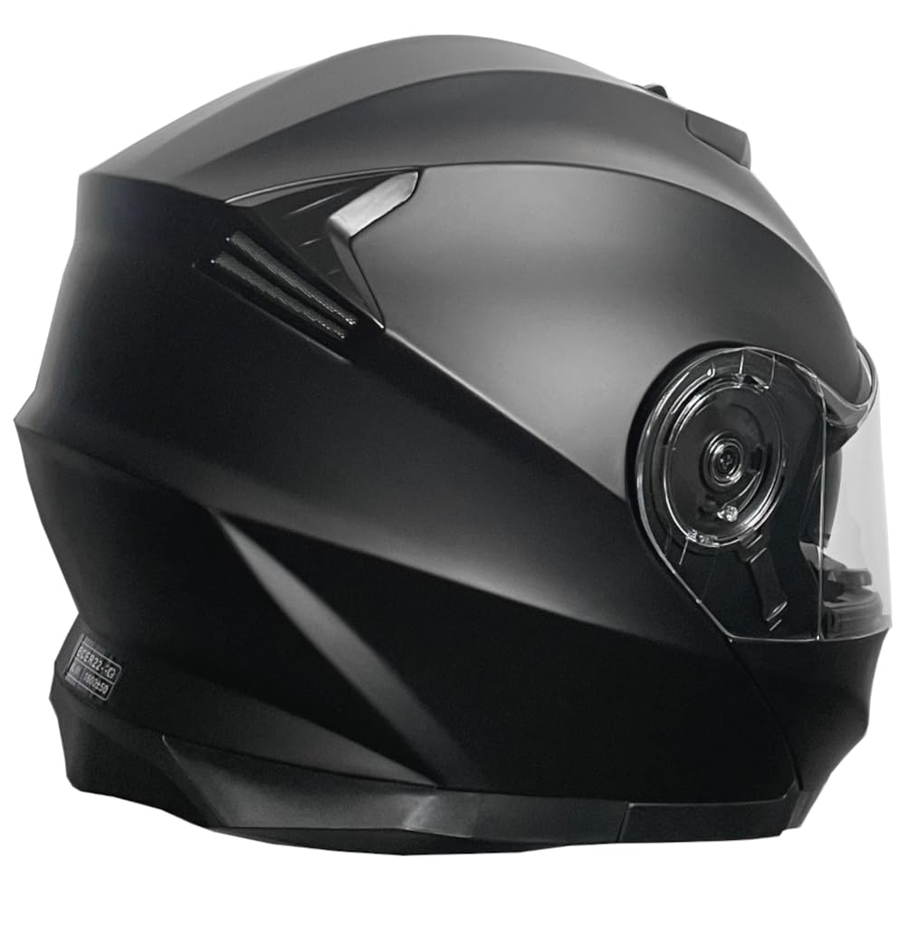 Klapphelm Integralhelm Helm Motorradhelm RALLOX 160-3 schwarz matt mit Sonnenvisier Größe S M L XL Sturzhelm