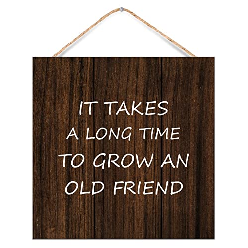 Plaque en bois cadeau amitié texte anglais déco murale maison