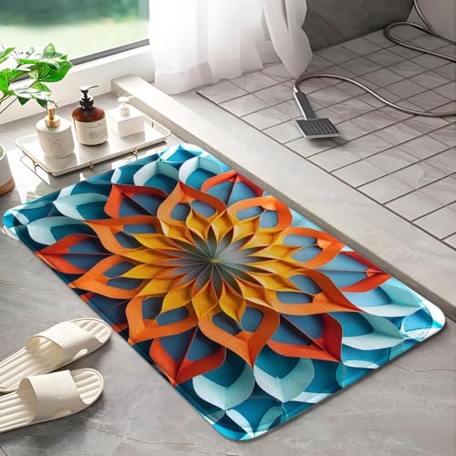 Tapis de bain mousse à mémoire absorbant pour éviter les sols mouillés L - 6