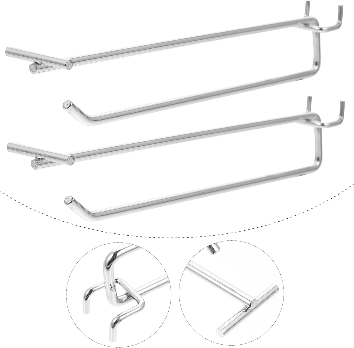 Stecktafel-Haken, 6 Stück Stecktafel-Haken, Metall-Stecktafel, Metallschild, Metall-S-Haken, Stecktafel-Haken, Sortiment, Stecktafel-Haken, Organizer-Set, Stecktafel-Werkzeughalter, Stecktafel-Regalha