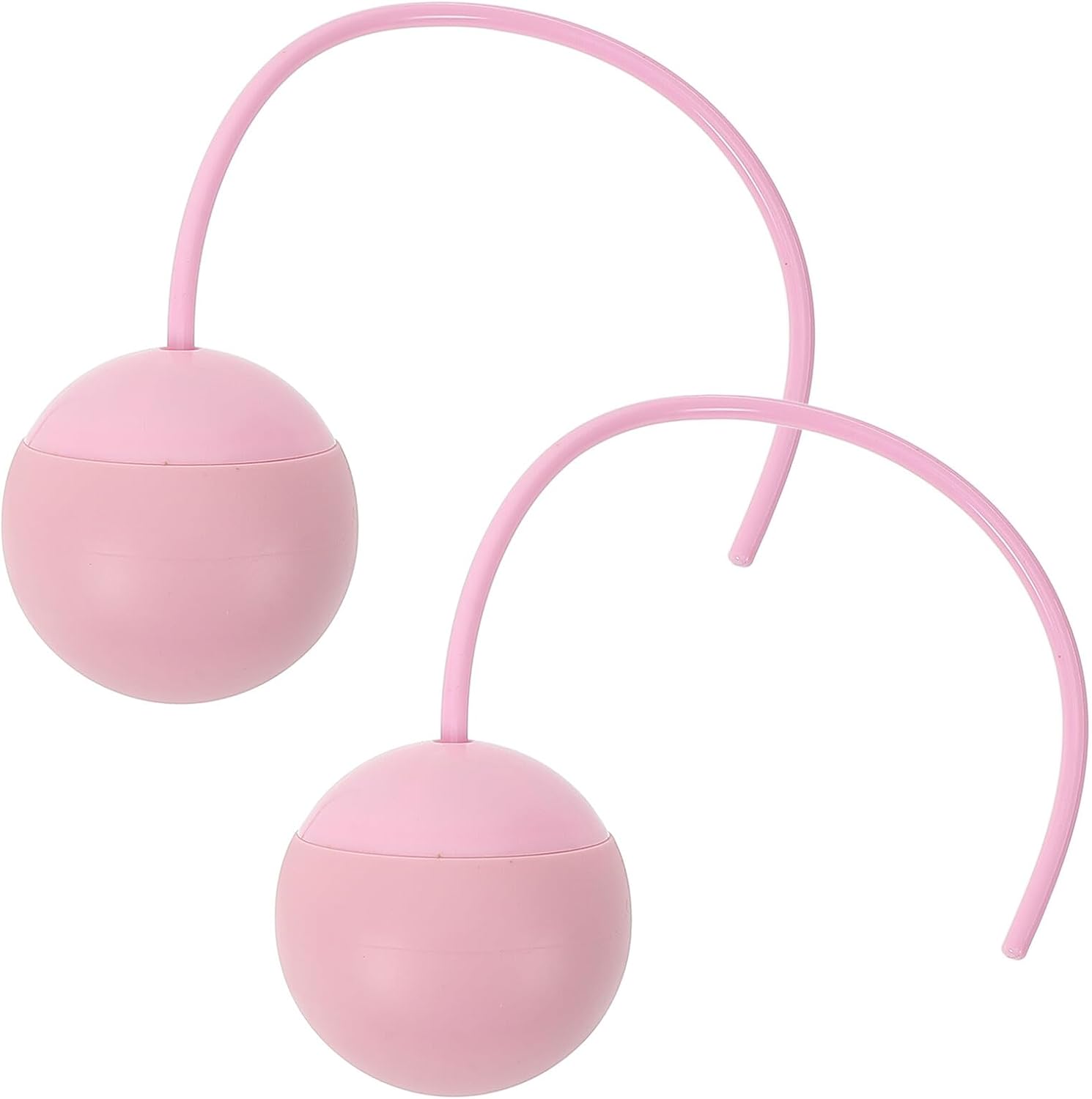 2pcs Fitness Jump Rope Balls for Ropeless Training, Pink