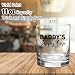 COVLUROTO Fathers Day Dad Gifts from Daughter Wife - 11 OZ Whiskey Glass for New Dad Husband Boyfriend Men - Birthday Christmas Funny Gag Gift Ideas - Bourbon Scotch Presents for Expecting Father