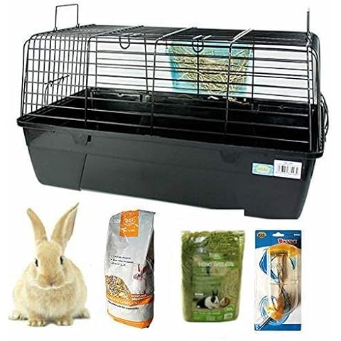 DZL- Jaula para Conejos/cobayas con Accesorios Cover