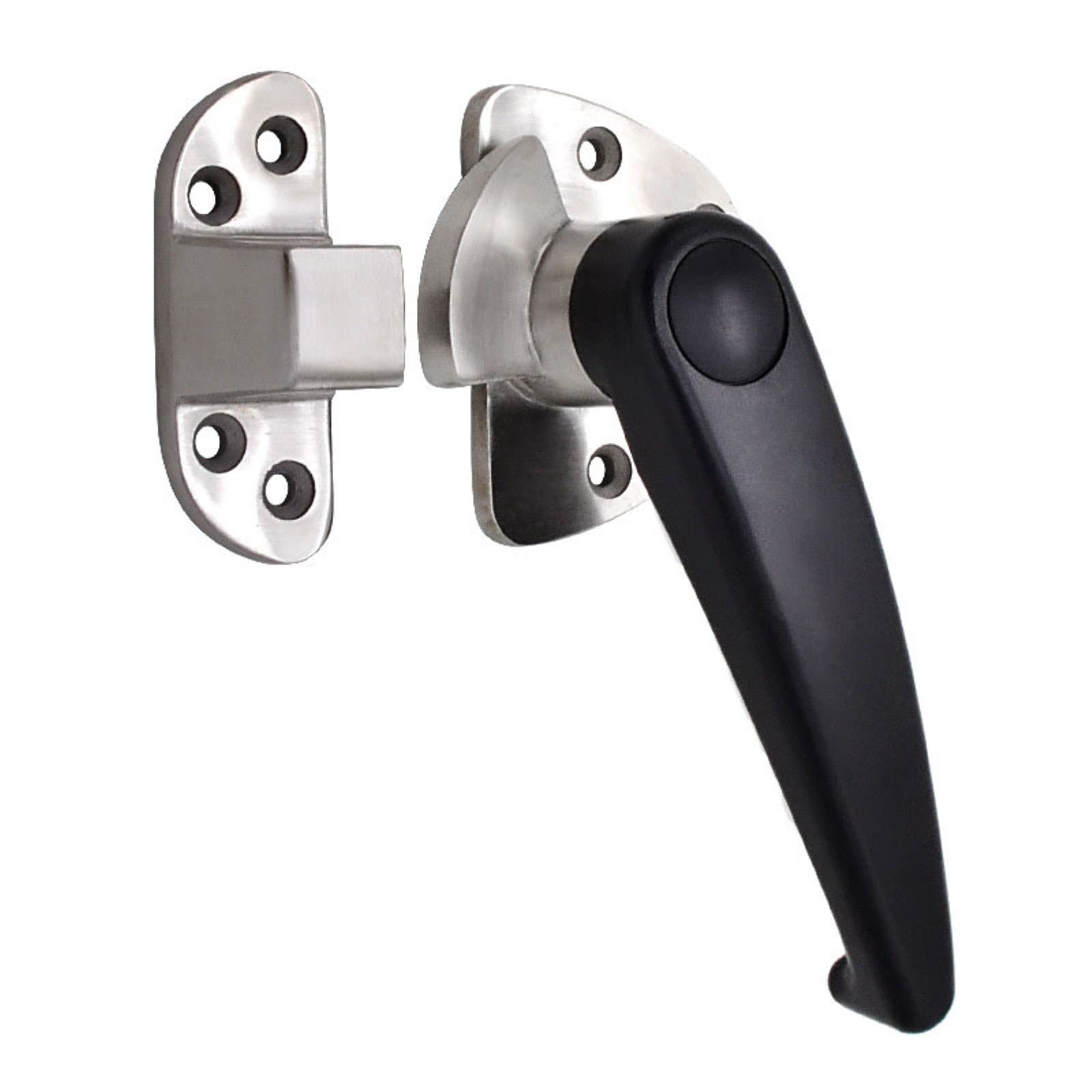 Cold room handle latch,Oven Handles, Adjustable Latches, Spring Type Walk-In Freezers, Refrigerator Door Handle Locks, Universal Stainless Steel Industrial Locks (Color : Left side) ( Color : Right Si