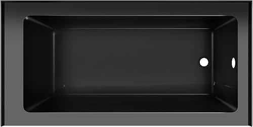 Miniatura 89 de Fine Fixtures Acrílico, bañera de fibra de vidrio con delantal integral frontal en blanco brillante, drenaje a mano derecha, 48 x 32 pulgadas