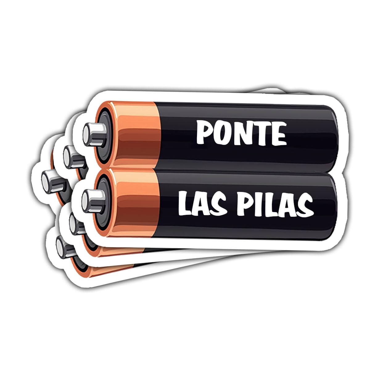 3pcs Ponte Las Pilas Sticker - Funny Put On Your Batteries Sayings, No Pasa Nada Sticker, Hydroflask Stickers Waterproof for Water Bottles Laptop