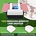 YWLRONG 1-2 Deck Automatic Card Shuffler Rechargeable Card Shuffler Electric Machine Poker Card Shuffler for UNO Blackjack Texas Hold'em Family Party Travel Card Games