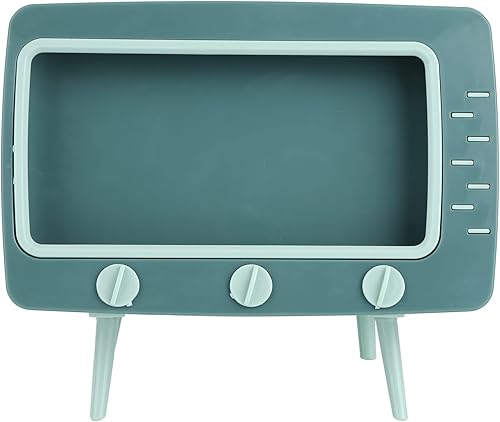 Caja de pañuelos retro para TV, contenedor de almacenamiento múltiple, divertido y lindo soporte para caja de pañuelos de TV, soporte para caja de
