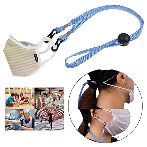 Kare & Kind 1127_FAMALAN_KK 10X Face Mask Lanyards - Adjustable Clip-On Straps Suitable thumb #2