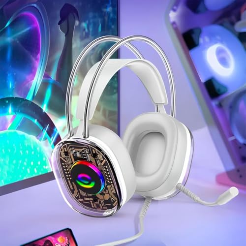 Headset Gamer Branco com Microfone P3 ONISTEK ON-FN639