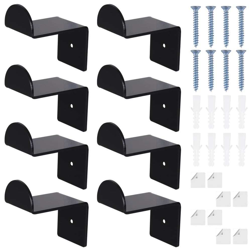 DONGKER Hat Hooks,8 Pcs Cowboy Cap Rack Strong Adhesive for Baseball Caps Door,Office,Bedroom