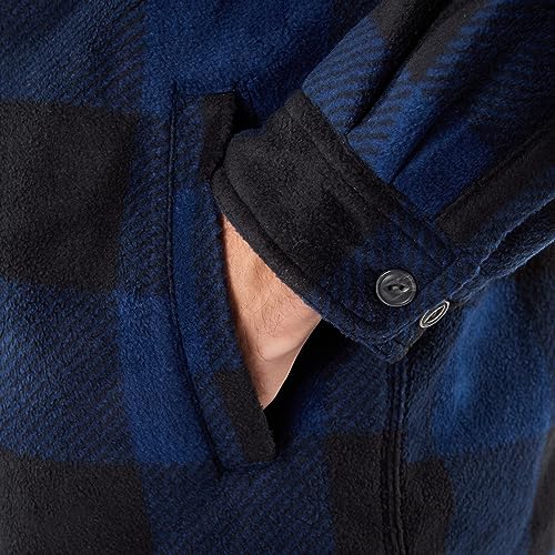 Image of Smith's Workwear Men's Big Men's Sherpa-lined Microfleece Shirt Jacket