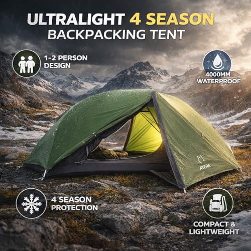 Carpa Ultraligera 4 Estaciones para Camping 1-2 Personas miniatura 7