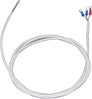 RTD Temperature Sensor Probe, Oilproof 304 Stainless Steel Compact High K Type Thermocouple for Liquids