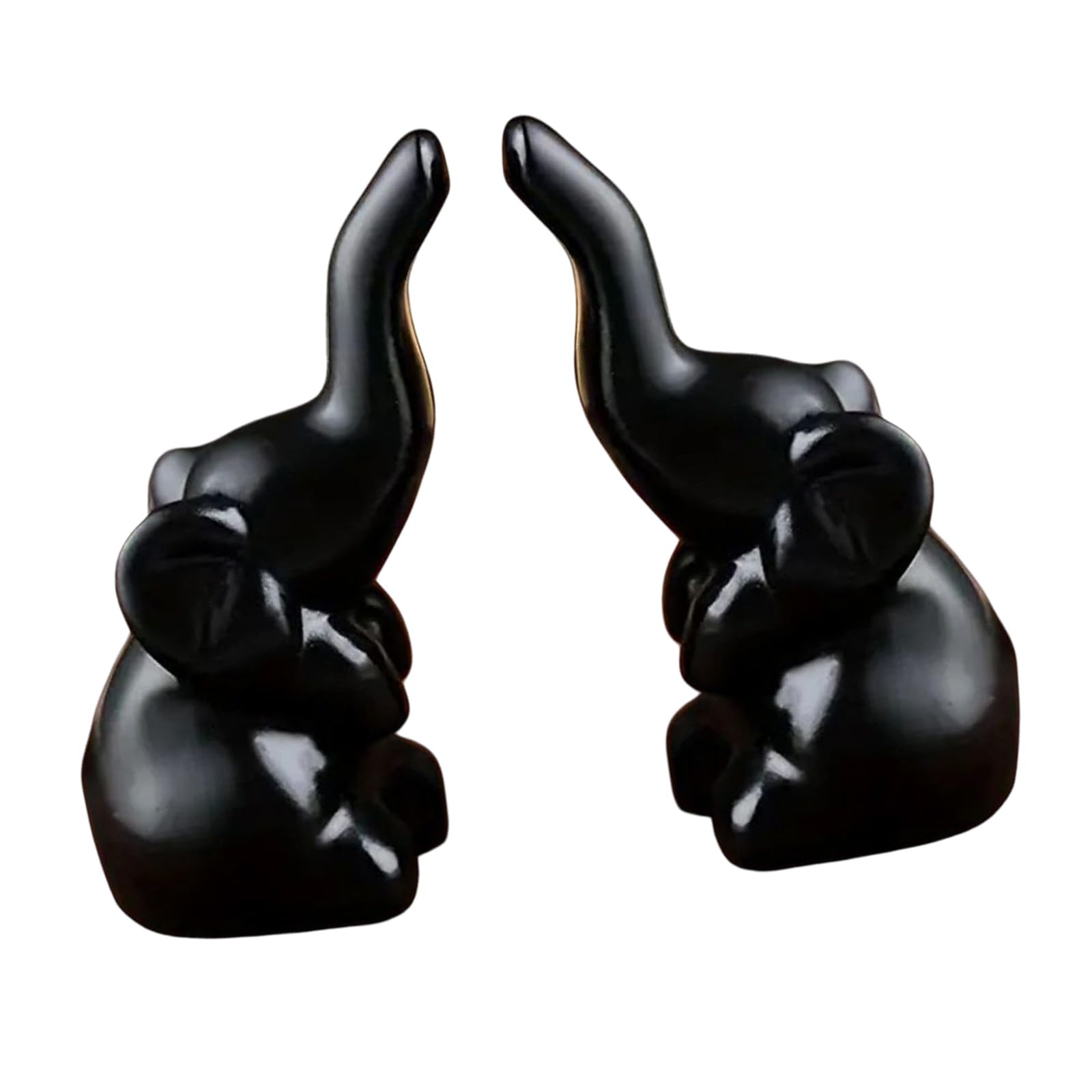 LUCKGONI Elephant Statue for Home Decorations Elephant Figurines Collectible for Elephants Lover Animal Statue Ornament