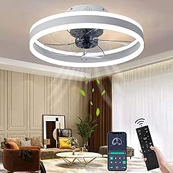 Lampara Con Ventilador Para Dormitorio Wildcat Ventilador de techo con iluminación led, silencioso y moderno, con mando a distancia, temporizador, luz de techo, para salón, dormitorio, comedor