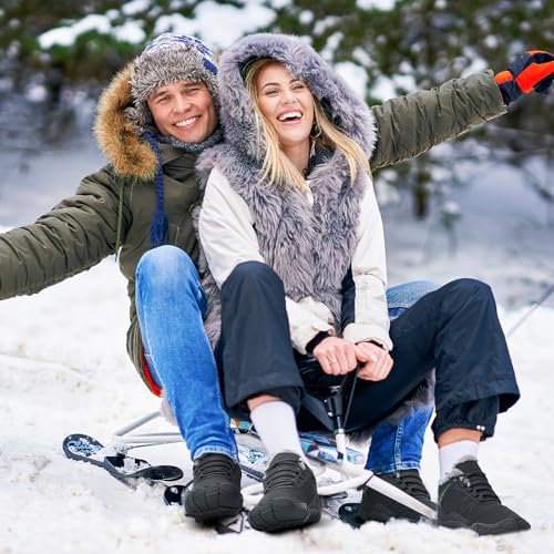 Image of Winter Hike Barefoot Boots Women, Snow Boots for Women | Winter Hike Barefoot Boots Women, Wide Toe Waterproof Hiking Non-Slip Ankle Shoes