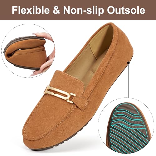 Image of Alicegana Loafers for Women Comfortable Business Work Driving Flats Shoes Casual Slip On Moccasins Penny Loafer 2026