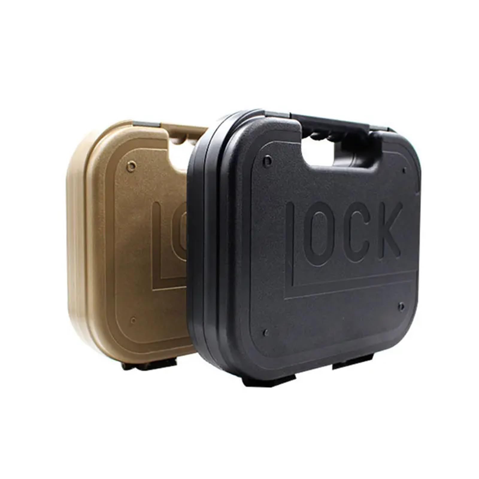 Anti-Robo Caja Caja Fuerte de Seguridad Estuche de almacenamiento para armas Kublai, caja para pistola, maletín táctico para pistola, visores para rifles, accesorios ópticos para caza(Black ABS Box)