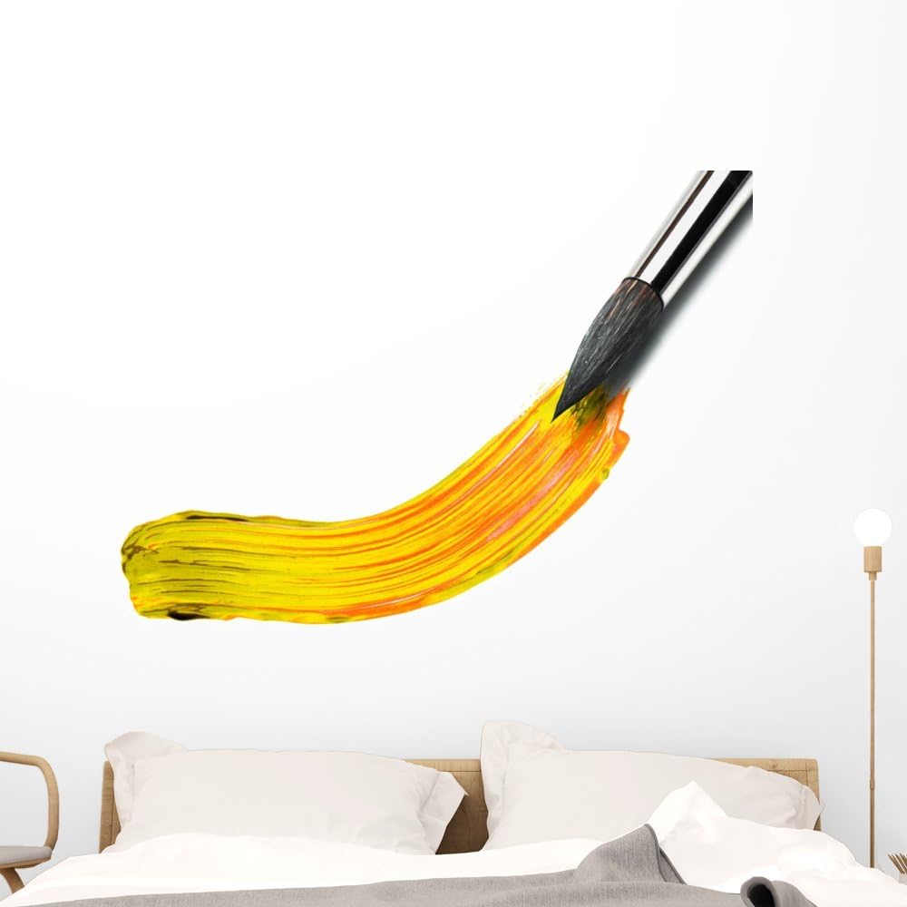 Artists Paint Brush and Wall Decal Wallmonkeys Peel and Stick Graphic (36 in W x 27 in H) WM133774