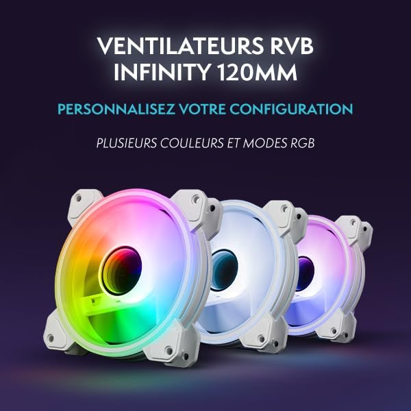 Intern view of the Vibox IV-524 PC with RGB lighting