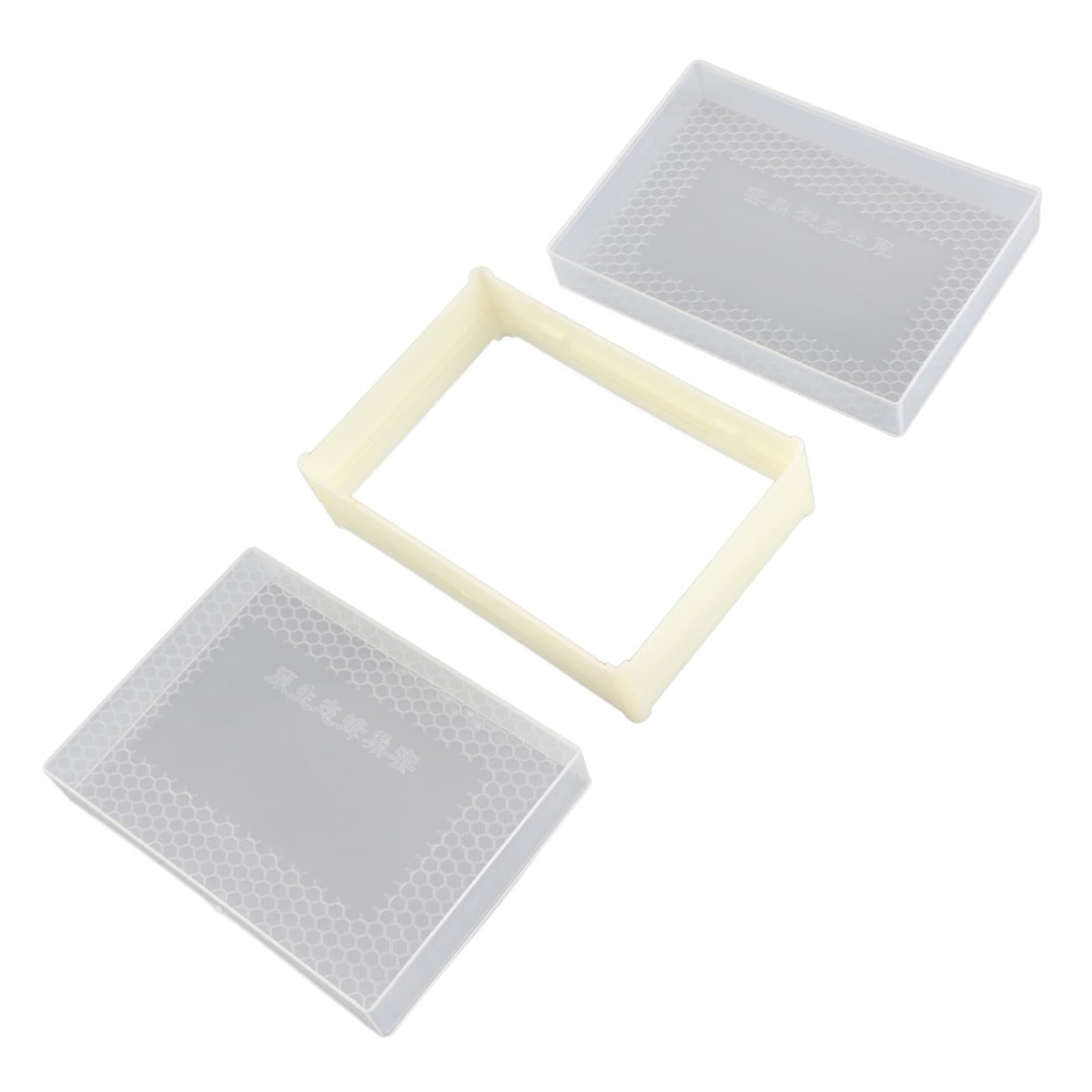 KIMISS Forniture per Apicoltura Scatola per Alveare per Pettine in Plastica per Apicoltura Scatola per Alveare Kit Telaio Attrezzatura per Apicoltore Kit per