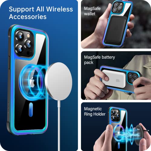Coque iPhone 12 Pro Max antichute aimantée transparente et métallique - 5