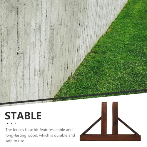 Accessoire de fixation de jardin pour support de clôture en bois rigide - 6