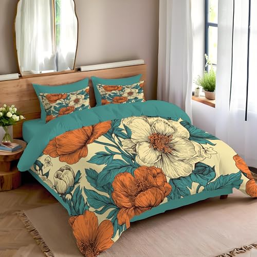 Housse de couette 220x240cm anti-plis en microfibre douce à fermeture éclair - 3