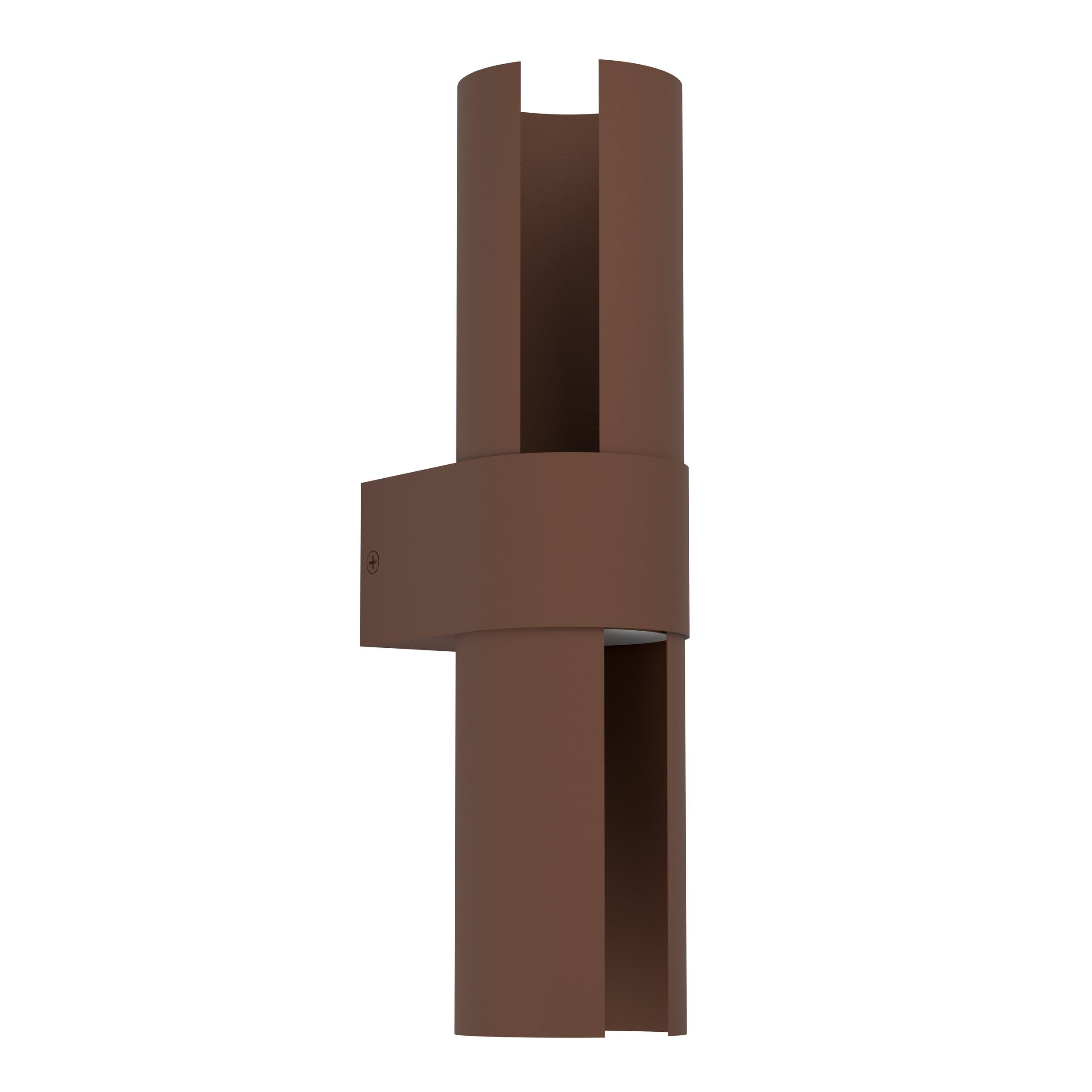 Applique murale LED extérieure étanche luminaire façade orientable alu rouille Eglo Montelauro