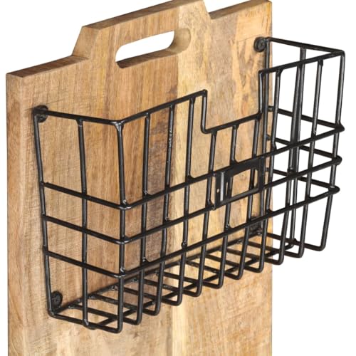 Perchero de pared de madera de mango para solucionar el desorden en el pasillo 4