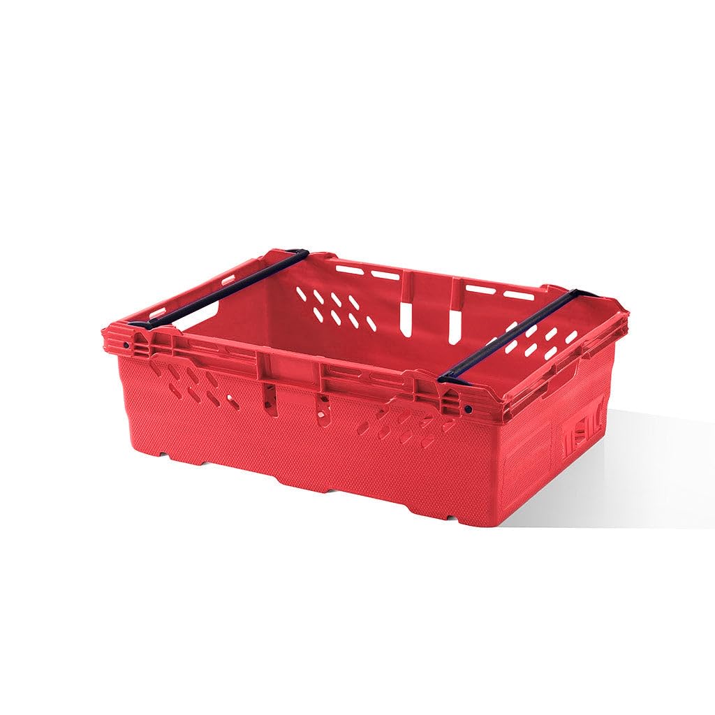 Totebox 35L Heavy Duty Stacking & Nesting Crate (Pack of 10) (Red)