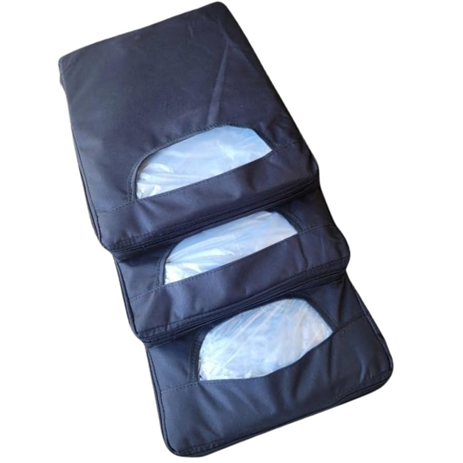 Porta Bolsa Sacola Sacolinha Plástica Feira Mercado Loja (3 Aberturas)