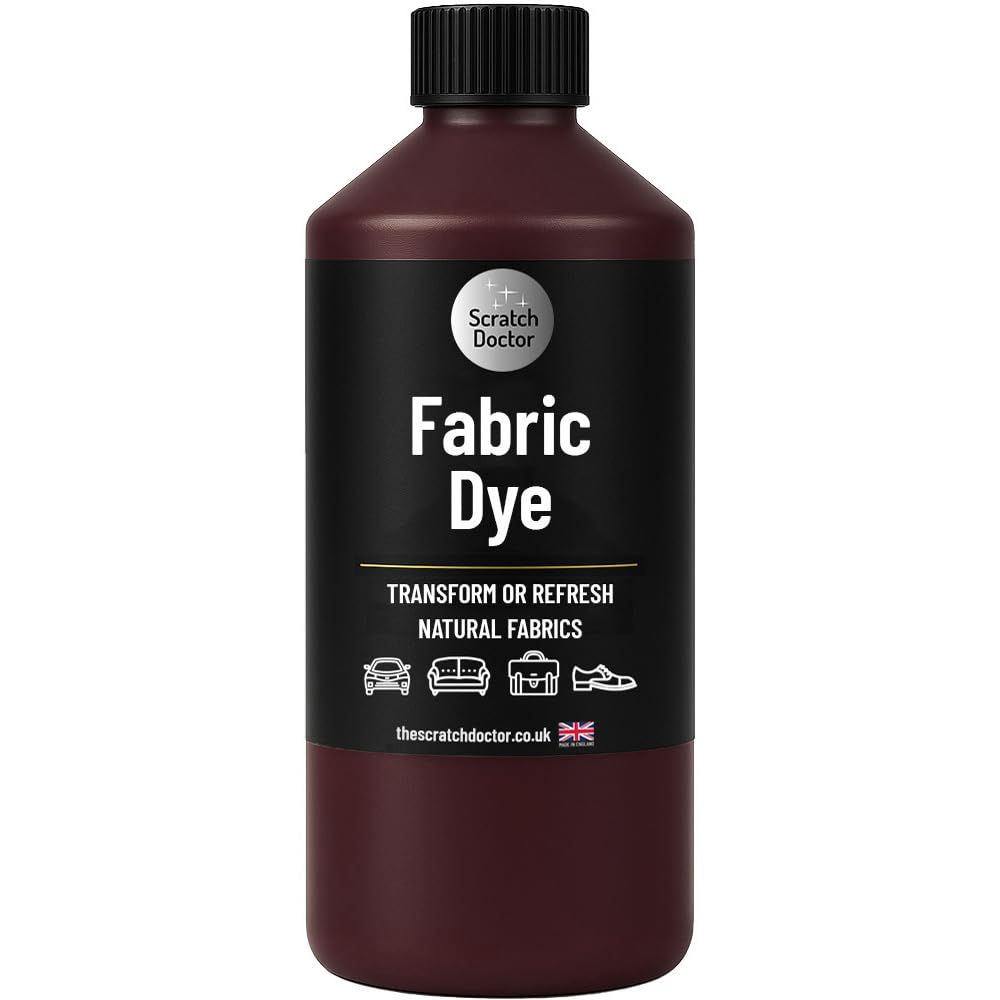 The Scratch Doctor Bordeaux Fabric Dye | Permanent Fabric Paint For Upholstery, Furniture, Sofas, Clothes, Canvas