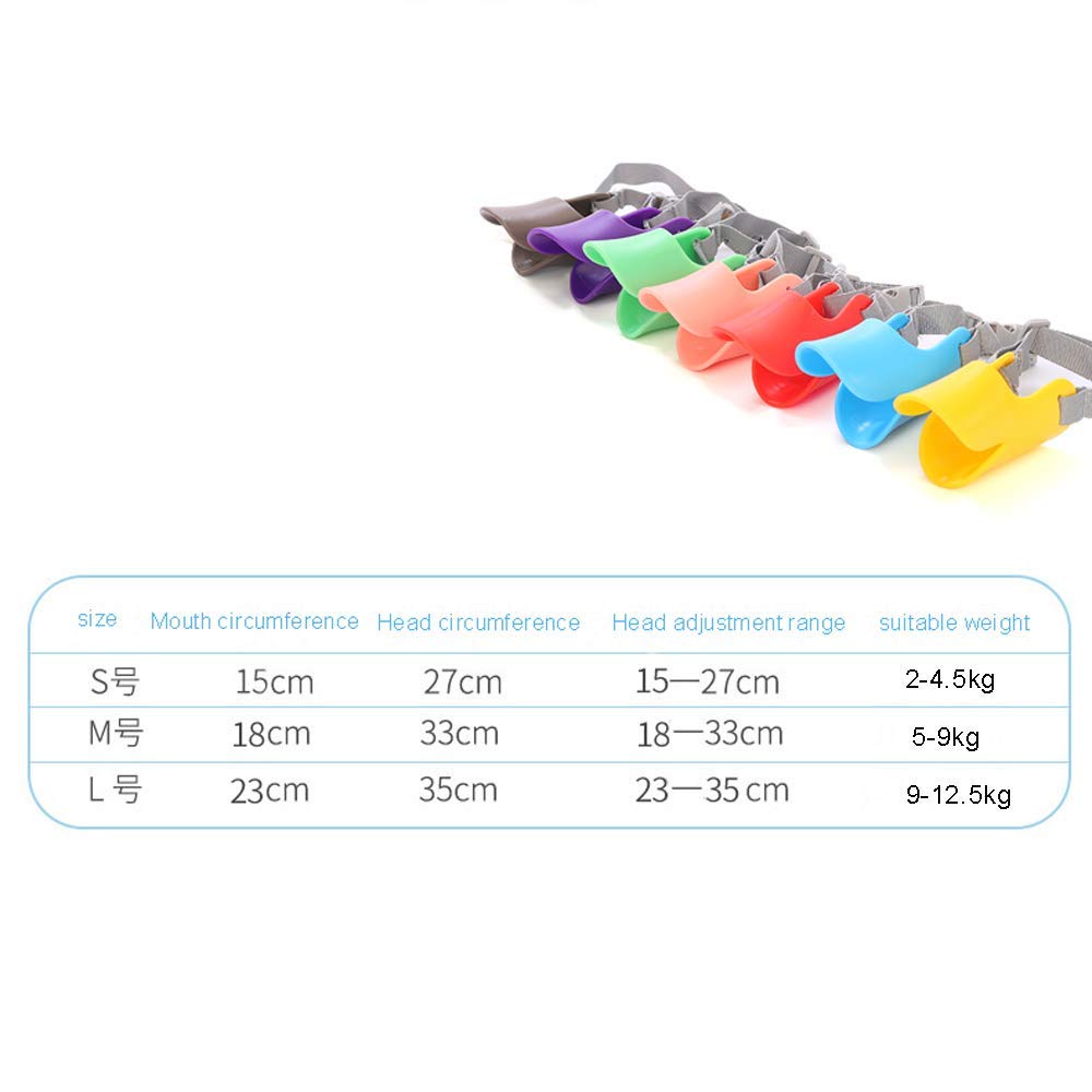 Bozal para Perro, bozal de Silicona para Perro con Pico de Pato, Protector bucal Multiusos para Perro, Adecuado para Aseo, Paseos por el Parque