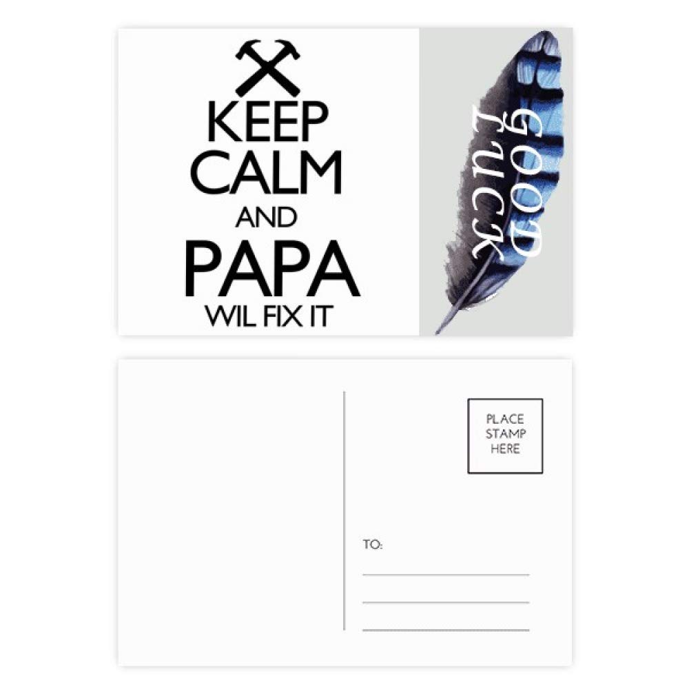 Tarjetas de agradecimiento Keep Calm para reconocer la ayuda de papá, 20 uds 4