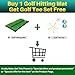 PGM Golf Mat 12x24in Golf Hitting Mat Premium Synthetic Turf Golf Grass Mat for Backyard Driving Golf Turf Practice Mat with Non-Slip Backing Mini Golf Practice Training Aid Ideal for Indoor Outdoor