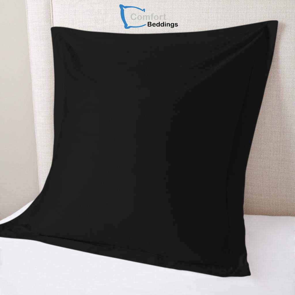 Comfort Beddings Premium Quality Pillowcases 100% Cotton Blend Square Pillow Cases Pack Of 2 - Image 3