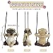AutoZubehör zum Aufhängen, Auto Anhänger Mops Hund Swinging Auto-Spiegelaufhängung Car Accessories Auto Rückspiegel Nette Innen Dekoration Hänge Ornament Spiegel Charms Zubehör Cute Lustige Geschenke