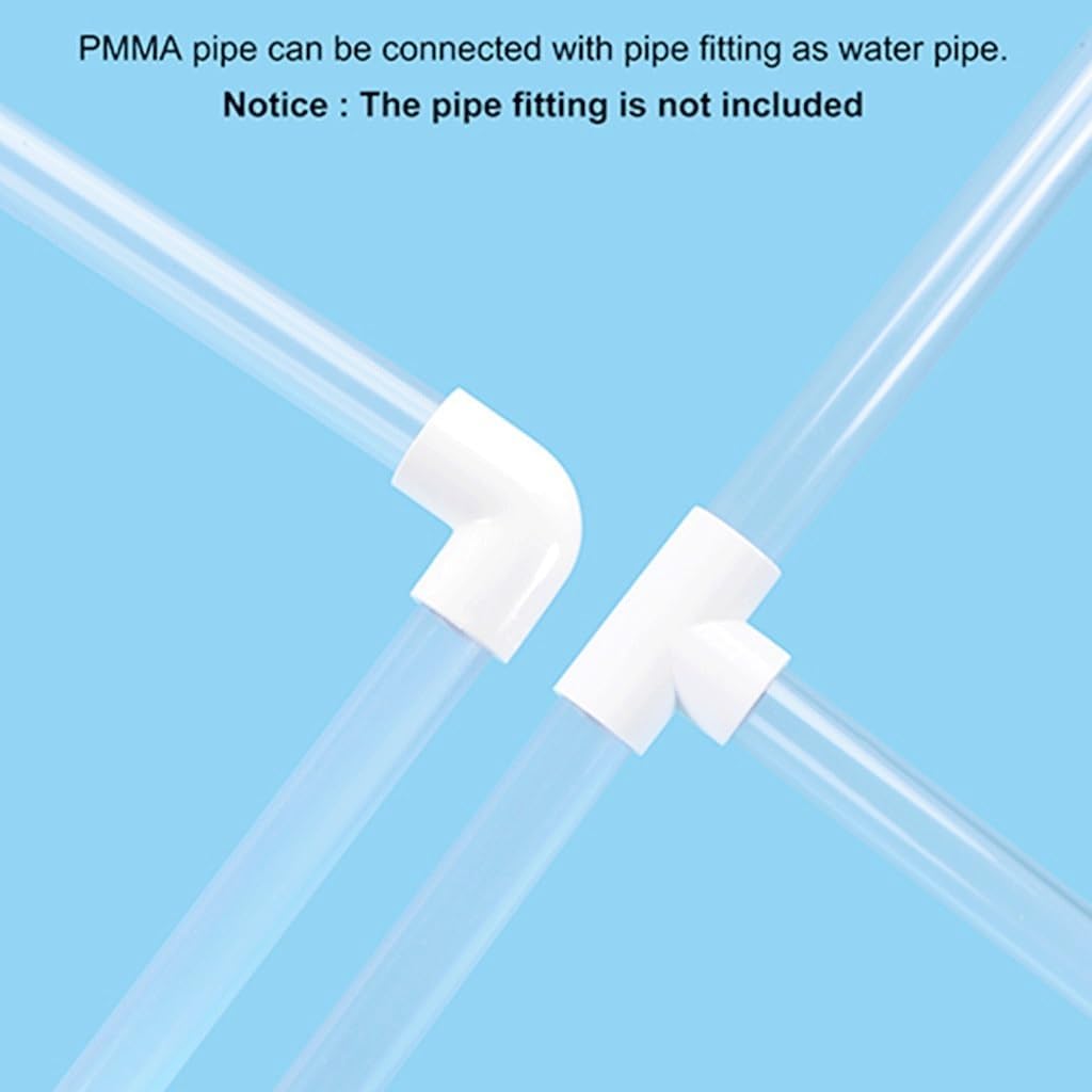 1pcs 45mm Length High Transparent Acrylic Tube, for Fish Tank Aquarium Tubo Garden Irrigation Water Supply Pipe (Size : 214mm ID 220mm OD)