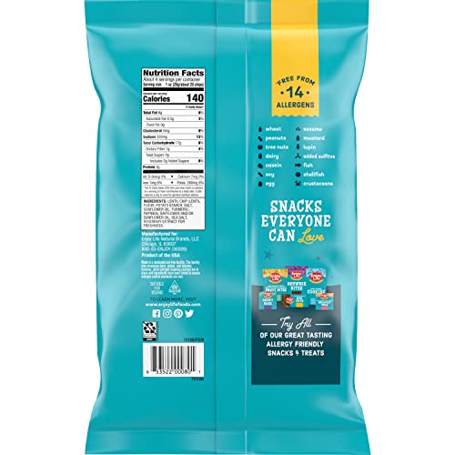 Enjoy Life Sea Salt Lentil Chips, Dairy Free Chips, Soy Free, Nut Free, Non GMO, Vegan, Gluten Free, 4 oz