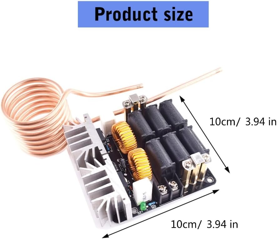 1000W Driver Board 1000W ZVS Low Voltage Induction Heating Board Module Flyback Driver Heater Heating Board Heating