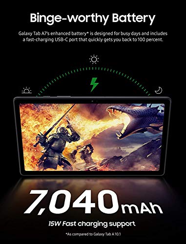 2020 Samsung Galaxy Tab A7 10.4” Inch 32 Gb Wi-Fi Android 10 Touchscreen International Tablet (Gray) Bundle – Slim Trifold Hard Shell Case And 32Gb Micro Sd Card #TOP5