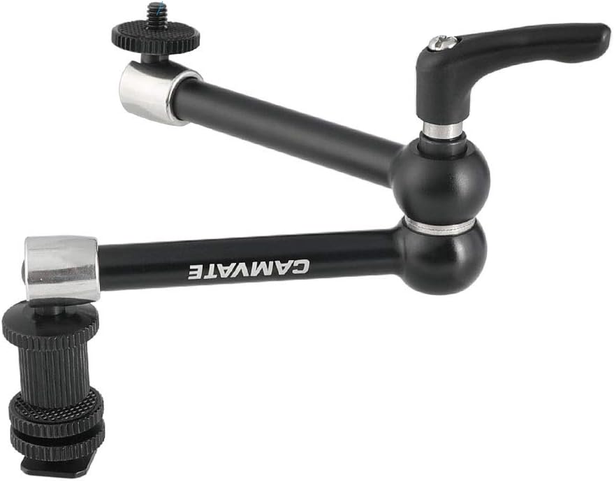 CAMVATE 11" Heavy Duty Magic Arm with Shoe Mount Adapter for Camera Accessories Bracket - 2559