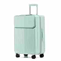 キャリーケース S スーツケース 片開きオープン　機内持込　旅行　グリーン Amazon | [ISUKI] スーツケース キャリーケース フロント