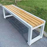 yurstcggh Patio Banco De Jardín,Banco De Porche Delantero,Sin Respaldo,Mueble Exterior Duradero, Apto para Jardín, Porche, Parque, Balcón, Exterior Madera 100×40×45cm